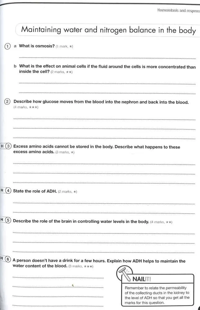 Gcse 9-1 Biology Aqa Exam Practice