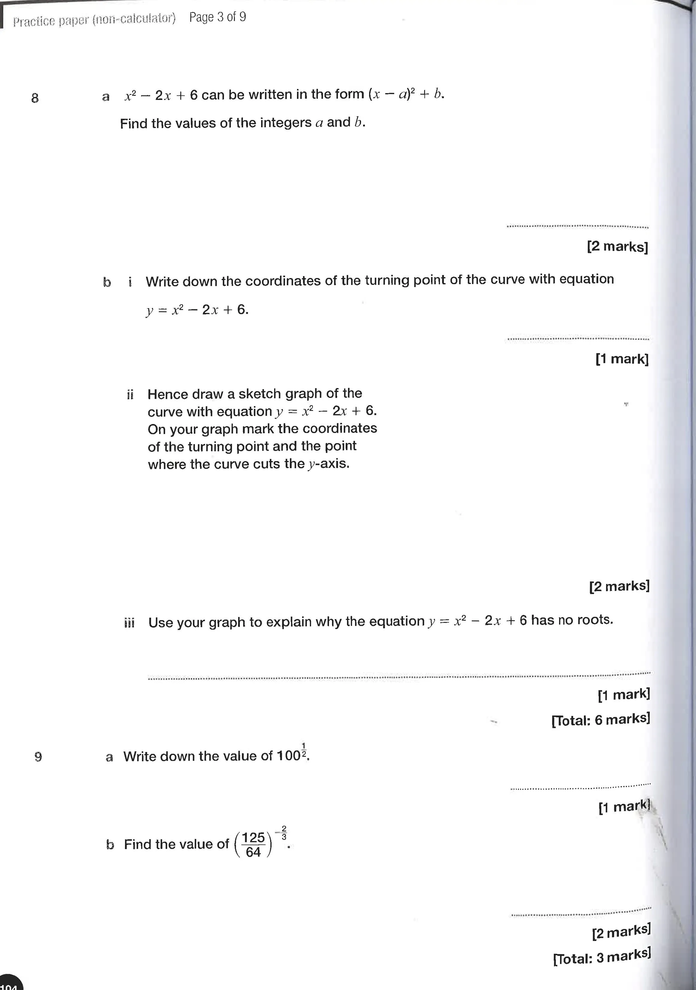 Gcse 9-1 Higher Maths Edexcel Exam Practice