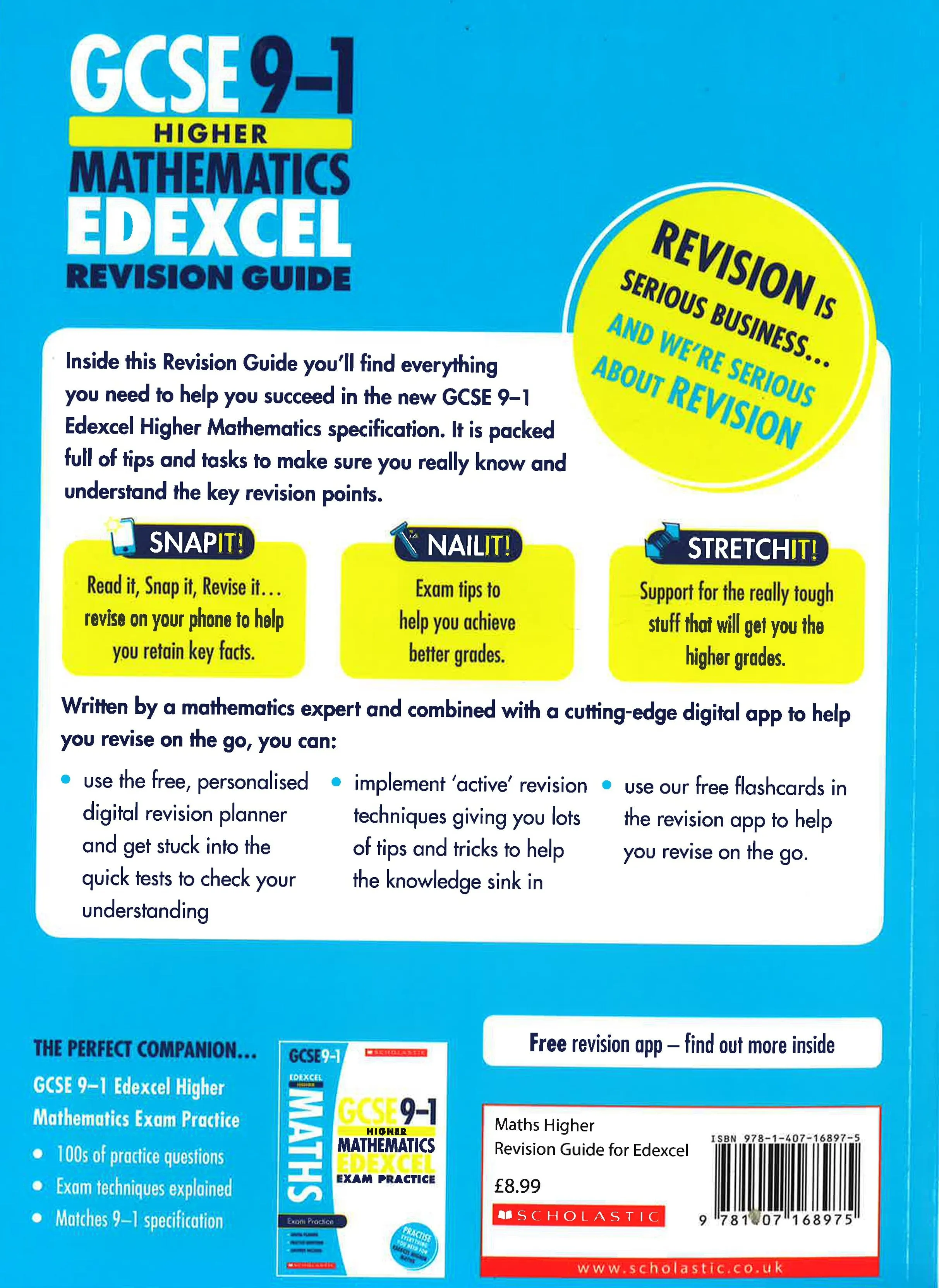 Gcse 9-1 Higher Maths Edexcel Revision Guide