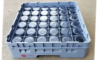 Glass Rack, Used   36 COMP 5-5/8" H  NRE # 009279