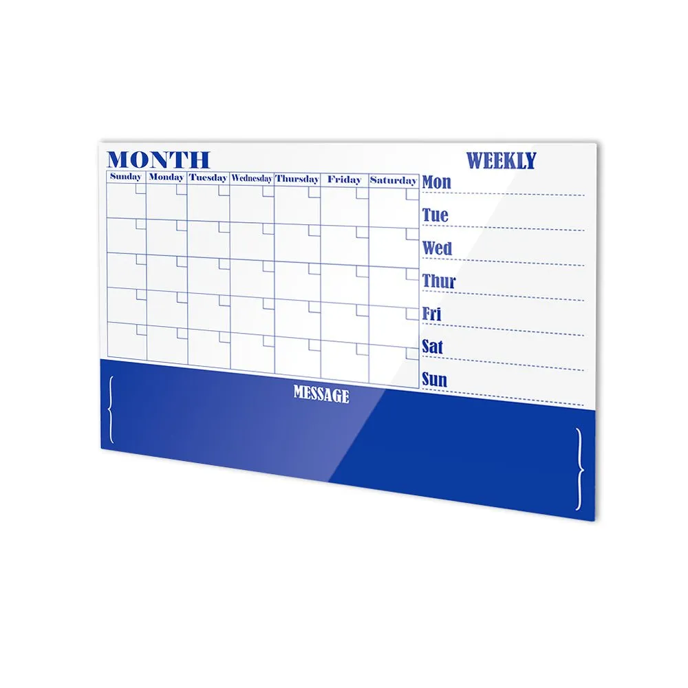 Glassboard Monthly Planner Board 900 x 1200mm