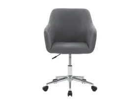 Grey Office Chair with Arms