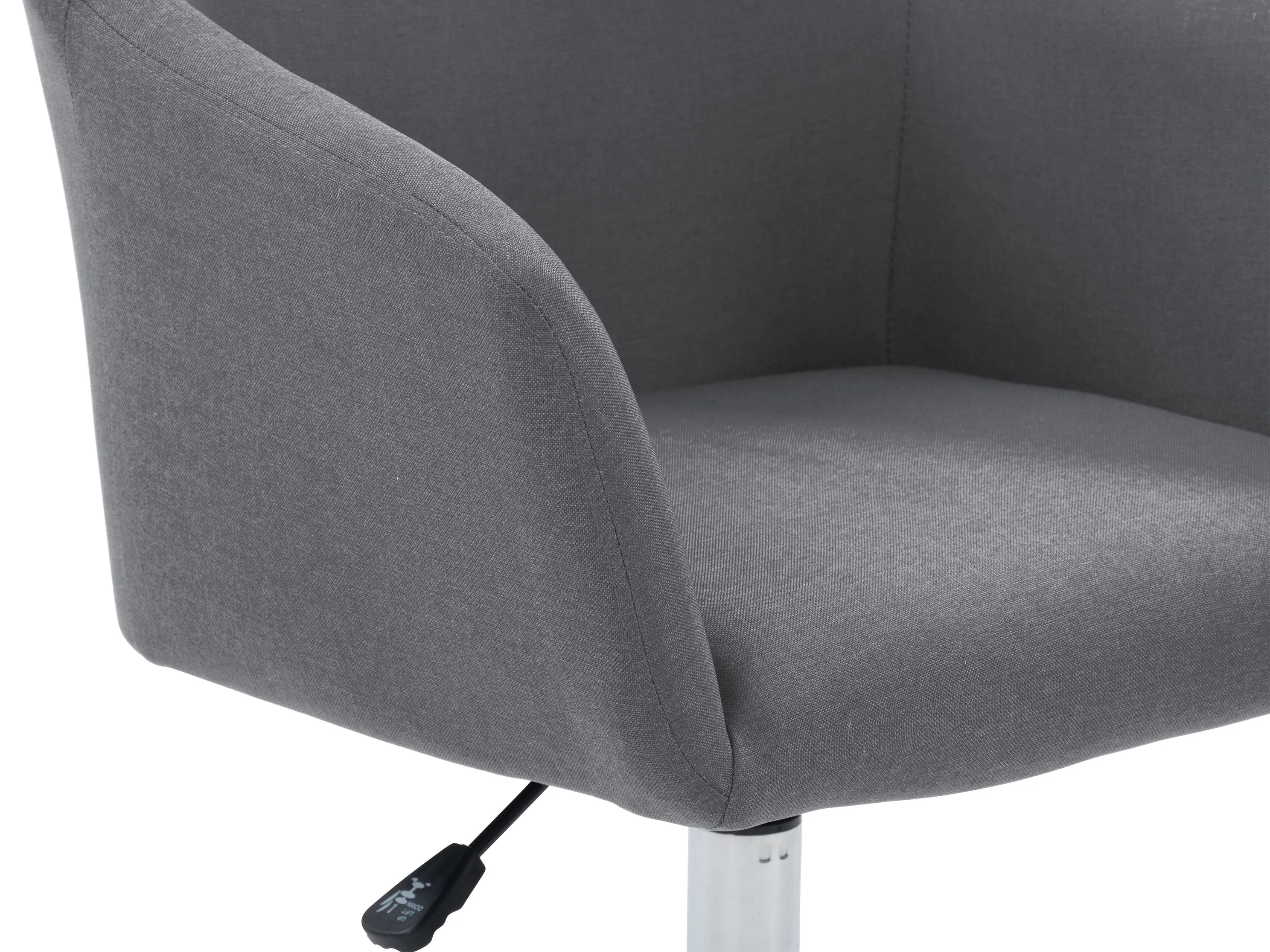 Grey Office Chair with Arms
