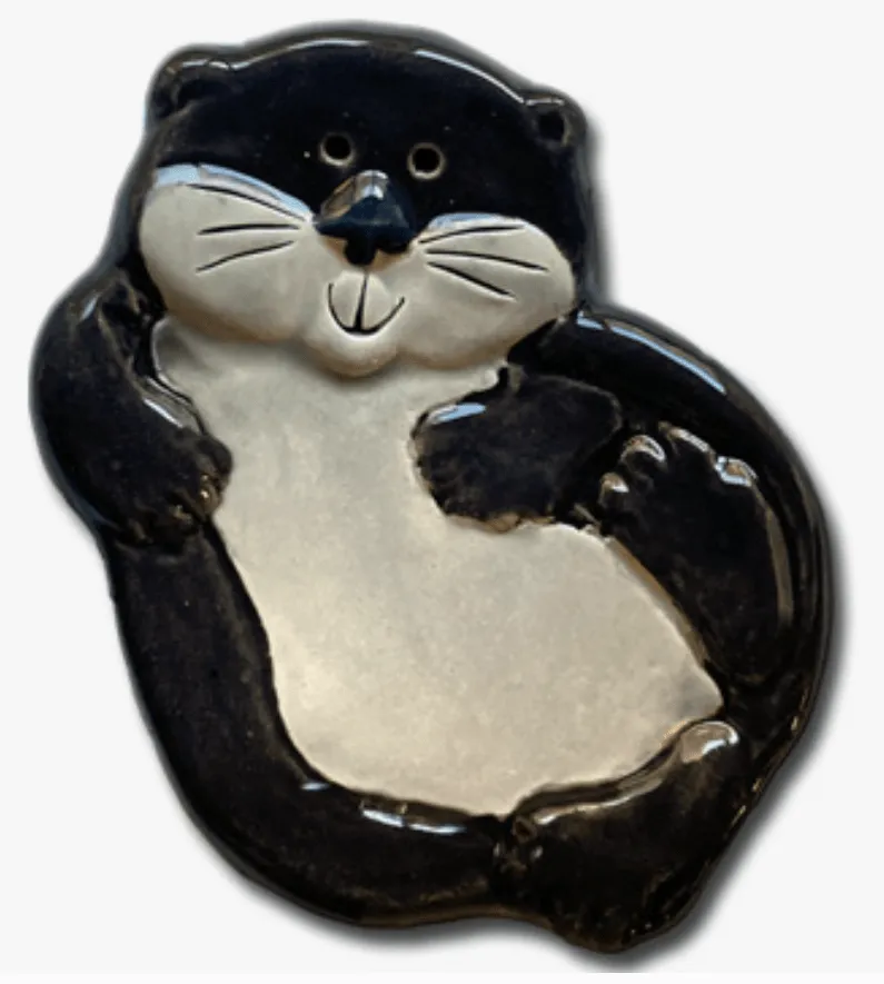 Handmade Ceramic Nature Lover's Trinket Dish-Turtle, Sloth, Otter