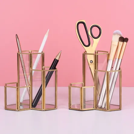 Hexagonal Composite Makeup Brush Holder