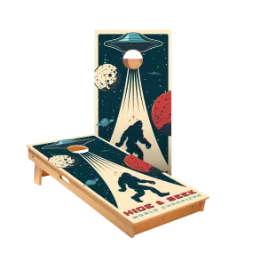 Hide & Seek Sasquatch Star Cornhole Boards