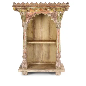 House Shrine Side Cabinet From Gujarat - 19th Century