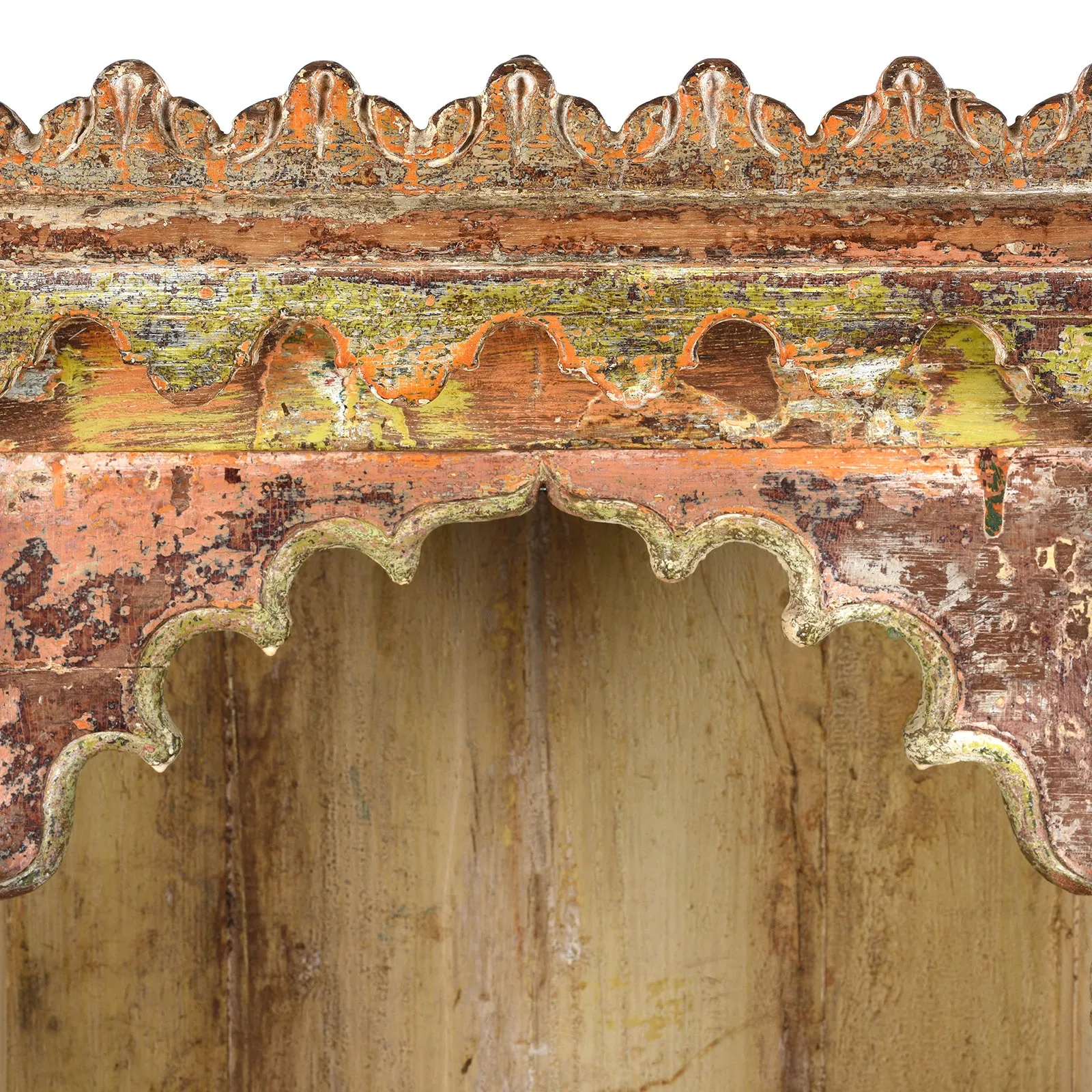 House Shrine Side Cabinet From Gujarat - 19th Century