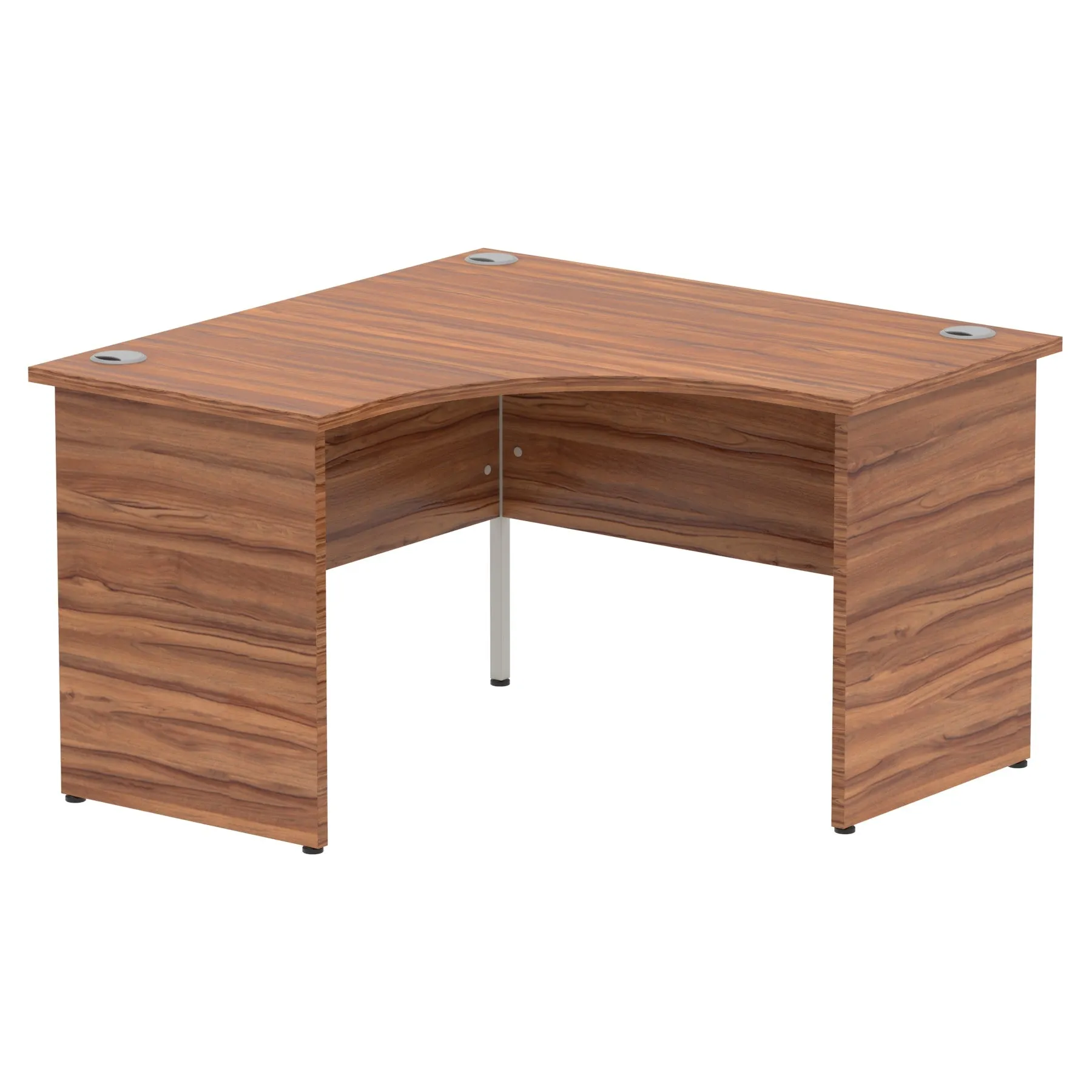Impulse 1200mm Panel End Corner Desk - MFC Material, Self-Assembly, 5-Year Guarantee, 1200x1200 Top, White & Matching Frame, 50.1kg