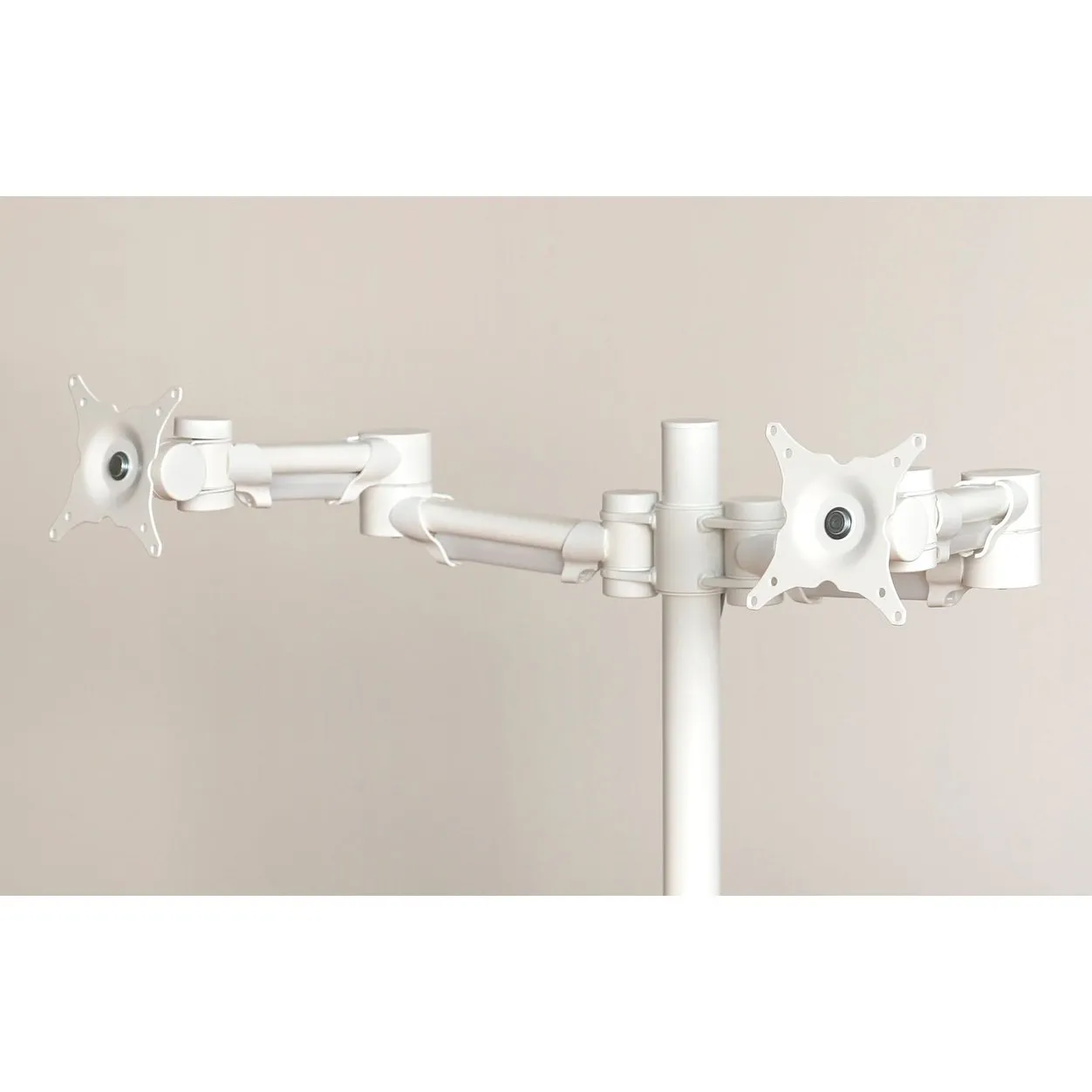 Impulse Double Height Adjustable Flat Screen Monitor Arm - Steel, Self-Assembly, 420mm Height, 1-Year Guarantee