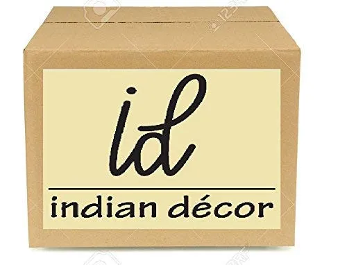 INDIAN DECOR. 45569 Nest of 2 Tables, Cube Square Coffee Tables for Small Spaces, Modern Side Tables, Black Metal End Tables for Living Room, Bedroom, Patio, Office