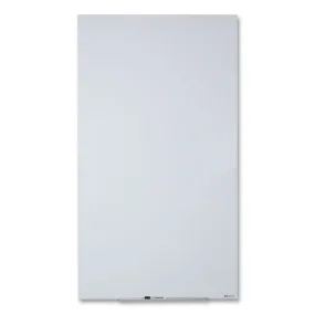 Invisamount Vertical Magnetic Glass Dry-erase Boards, 28 X 50, White Surface