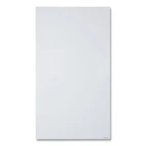 Invisamount Vertical Magnetic Glass Dry-erase Boards, 42 X 74, White Surface