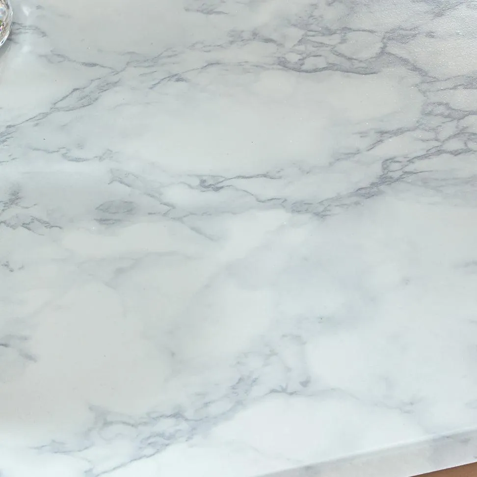 Jay Nest of Tables - Marble Effect & Black