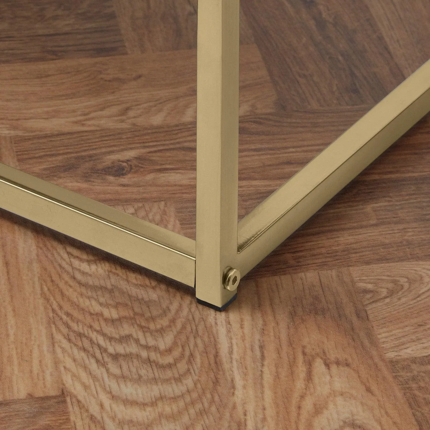 Jay Nest of Tables - Marble Effect & Gold