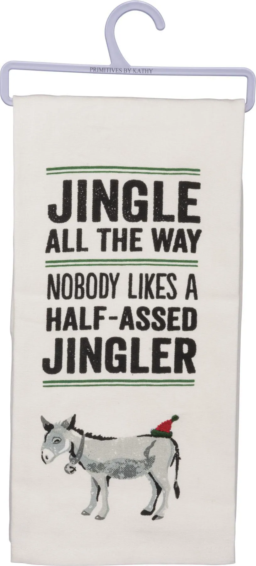 JINGLER DONKEY DISH TOWEL