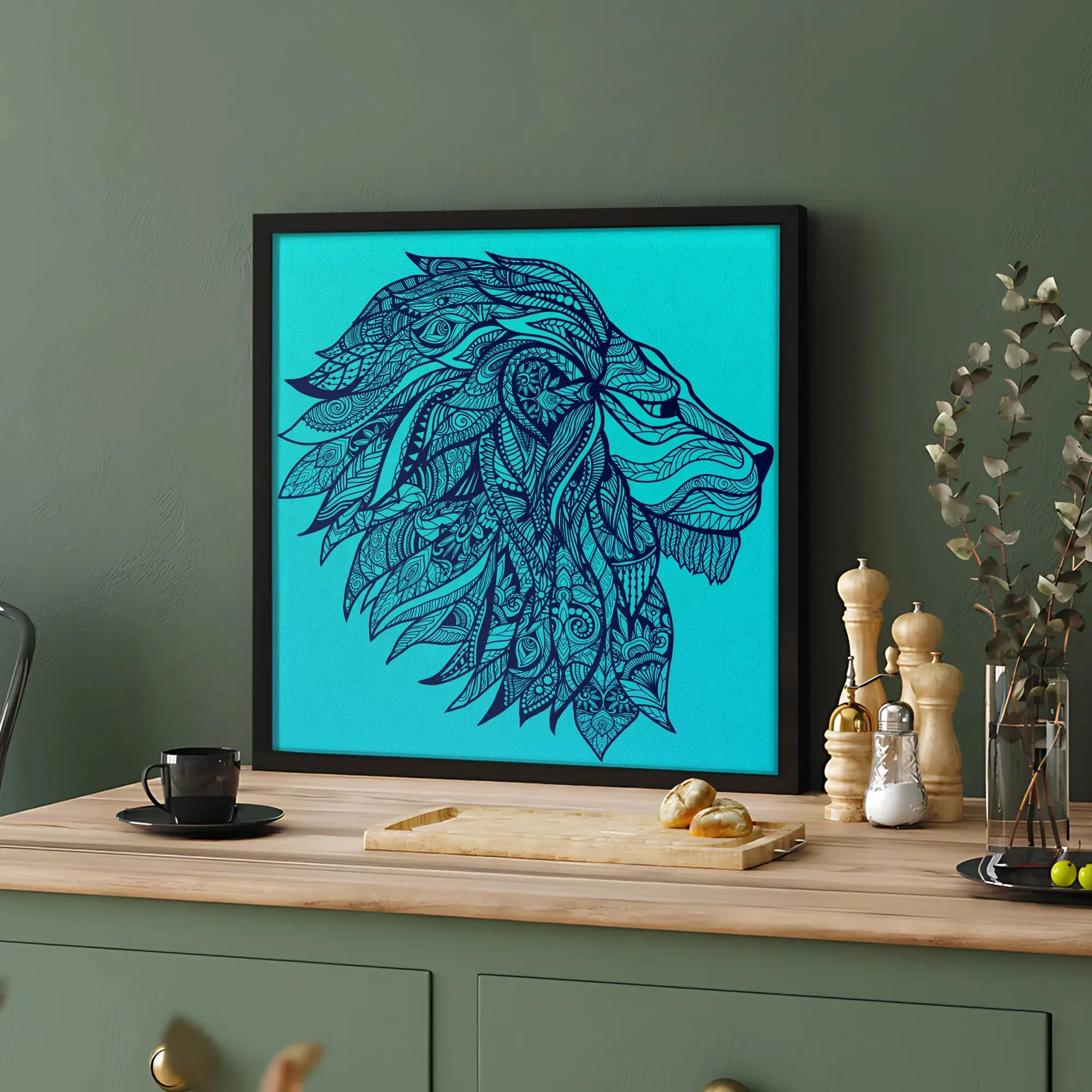 King Of Jungle Lion Face