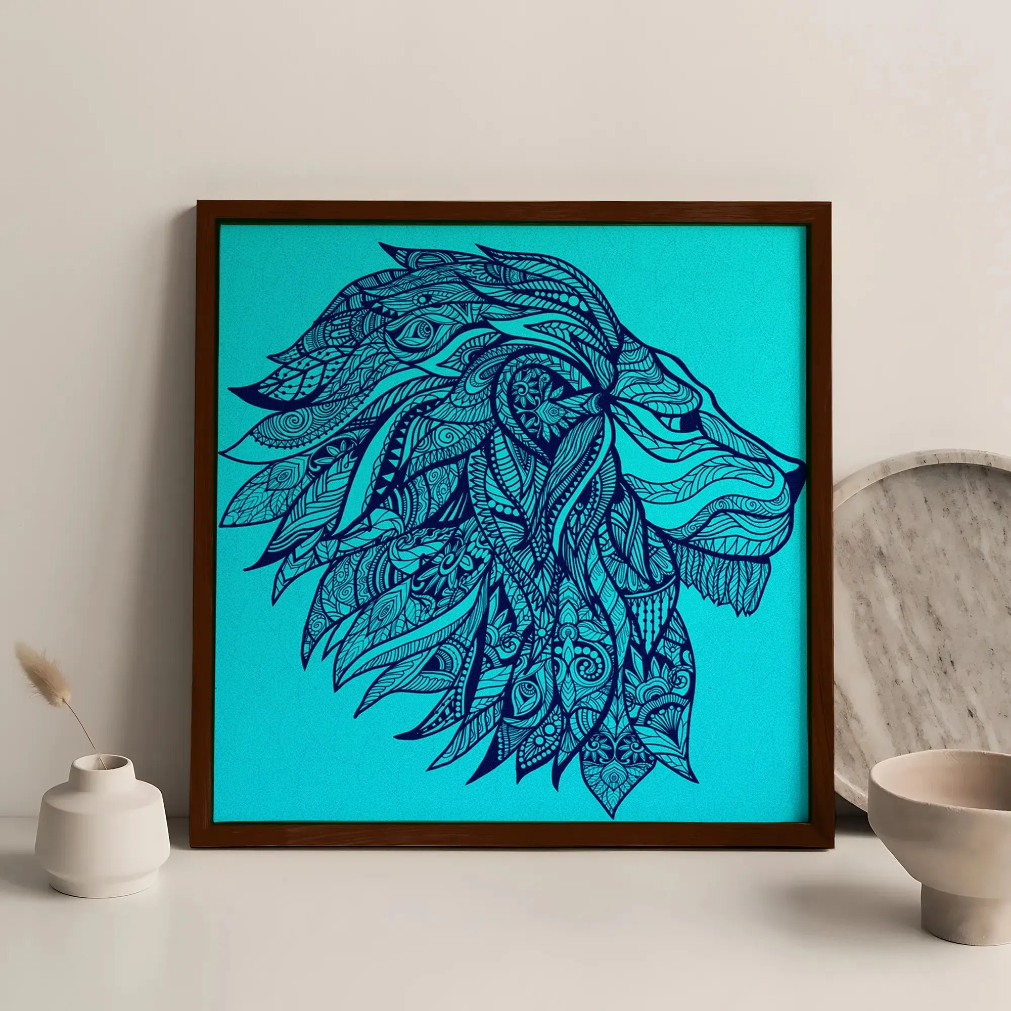 King Of Jungle Lion Face