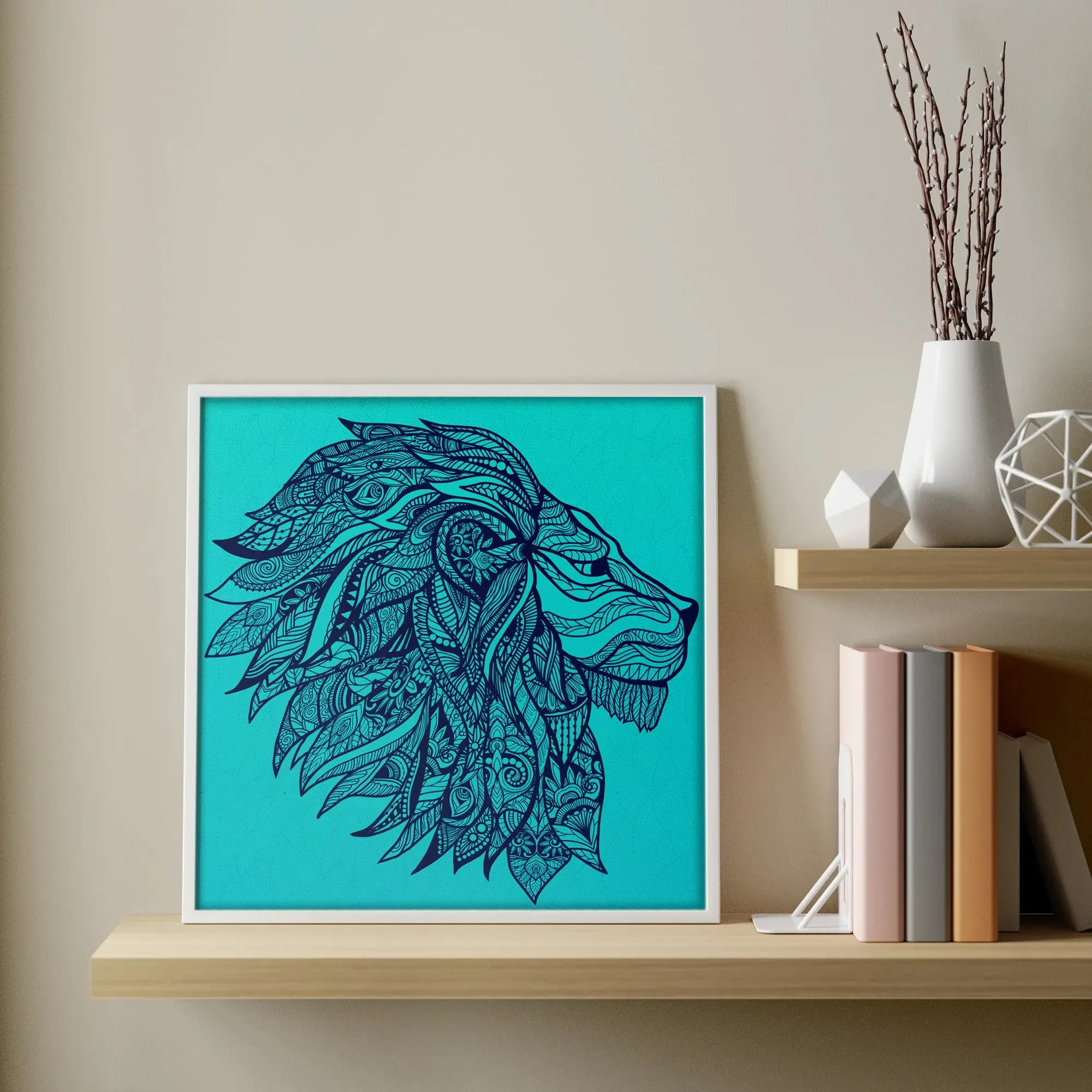 King Of Jungle Lion Face