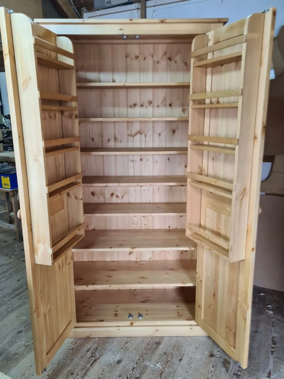 **Kitchen Larder Pantry Cupboard (50 cm Deep) - Fully Shelved with Spice Racks ALL SIZE VARIATIONS
