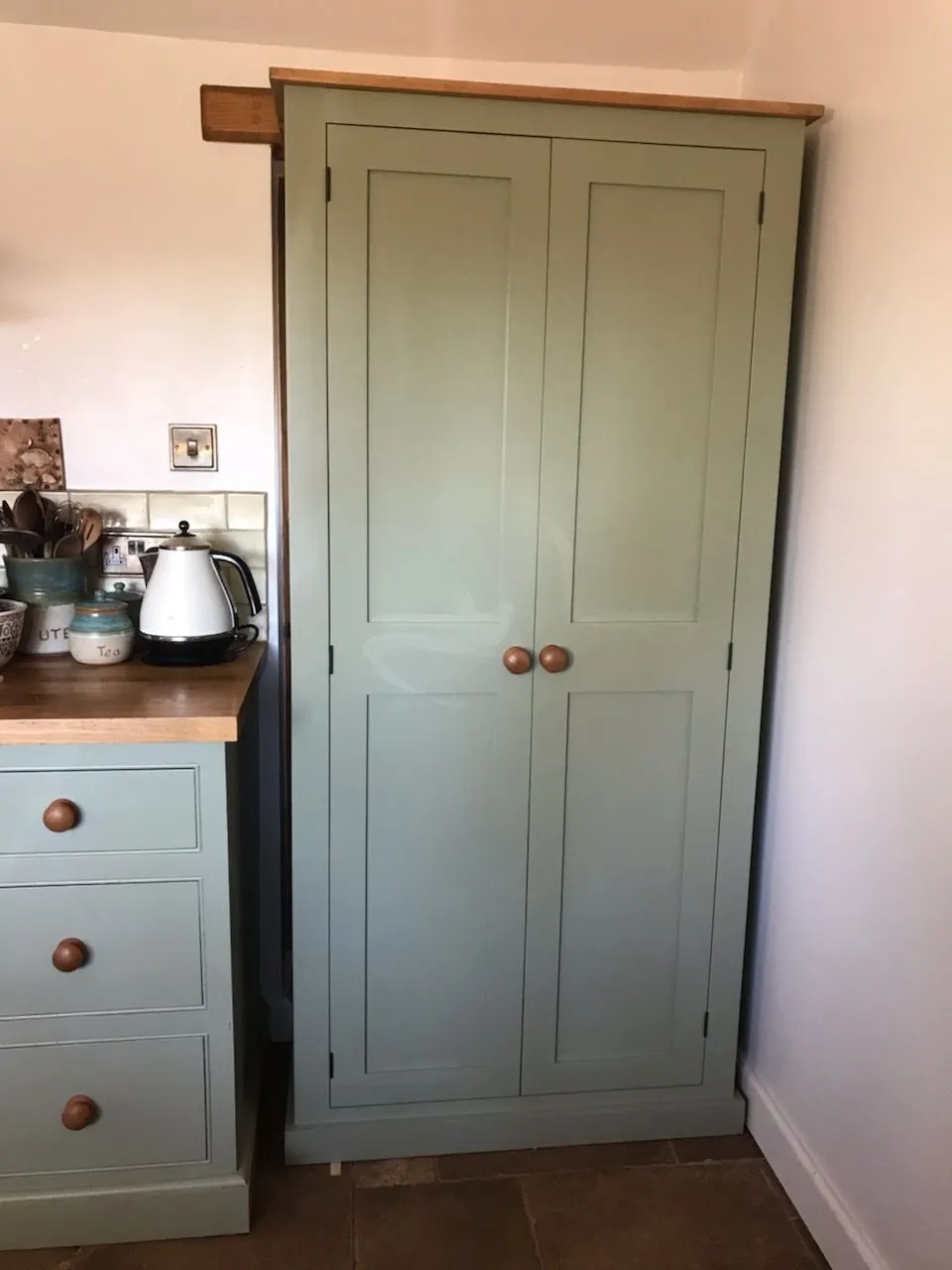 **Kitchen Larder Pantry Cupboard (50 cm Deep) - Fully Shelved with Spice Racks ALL SIZE VARIATIONS