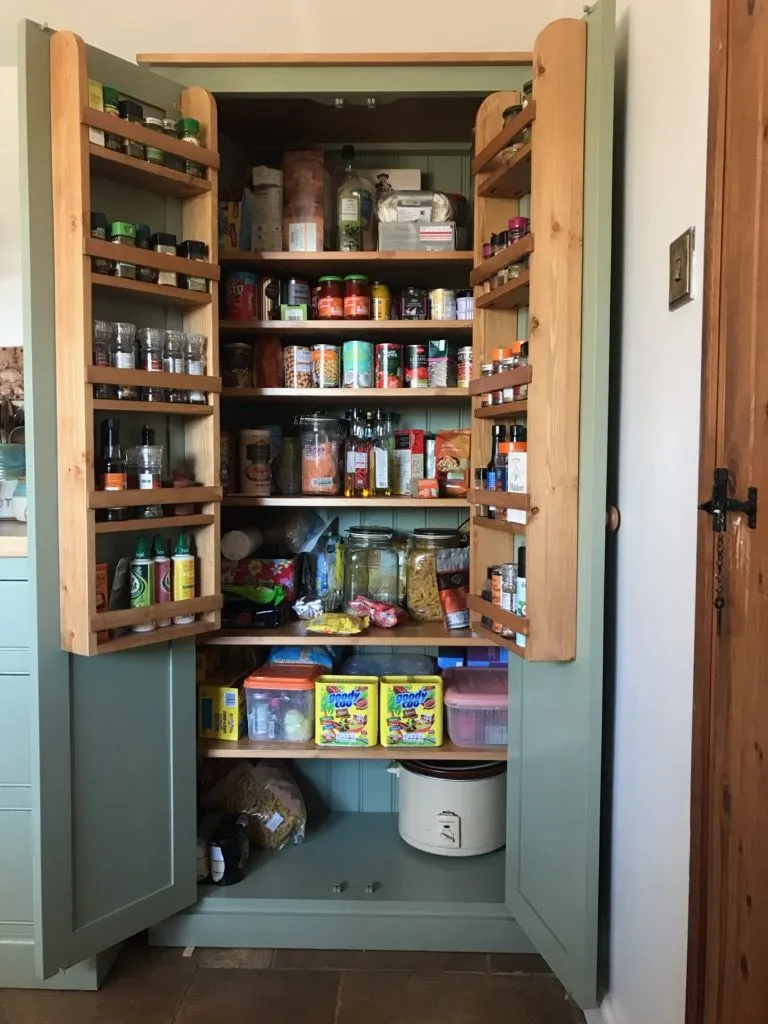 **Kitchen Larder Pantry Cupboard (50 cm Deep) - Fully Shelved with Spice Racks ALL SIZE VARIATIONS
