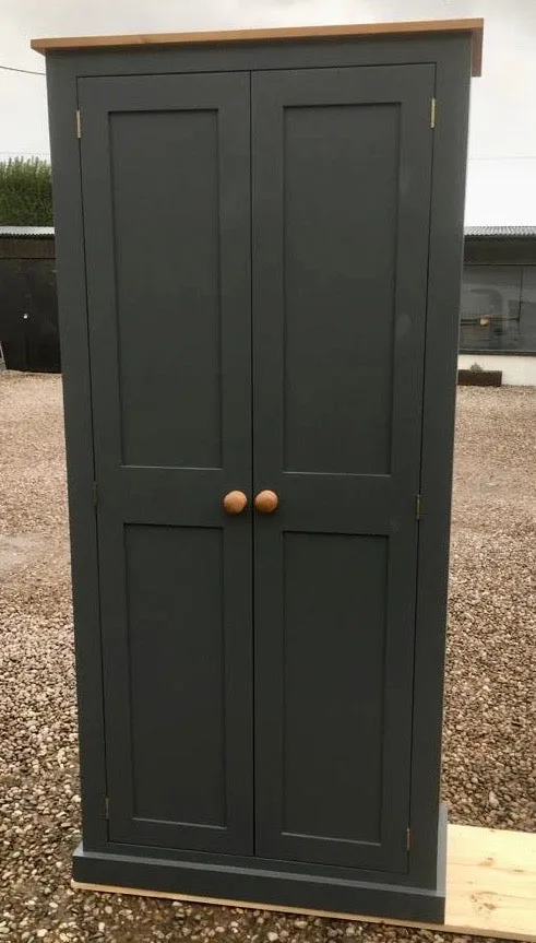 **Kitchen Larder Pantry Cupboard (50 cm Deep) - Fully Shelved with Spice Racks ALL SIZE VARIATIONS