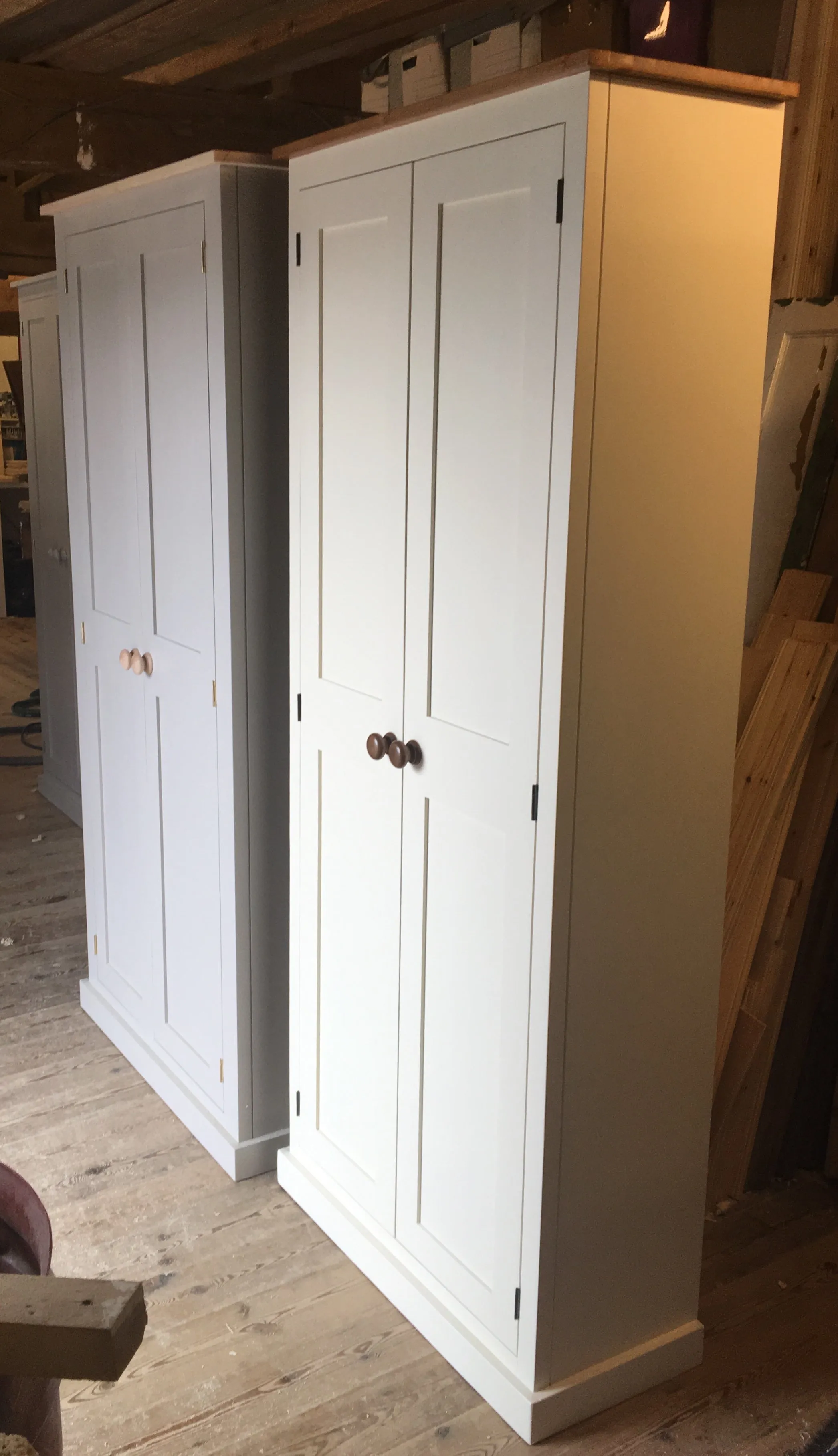 **Kitchen Larder Pantry Cupboard (50 cm Deep) - Fully Shelved with Spice Racks ALL SIZE VARIATIONS