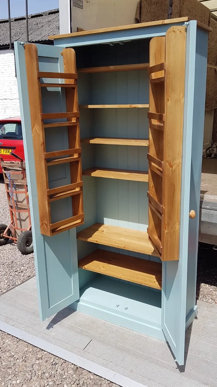**Kitchen Larder Pantry Cupboard (50 cm Deep) - Fully Shelved with Spice Racks ALL SIZE VARIATIONS