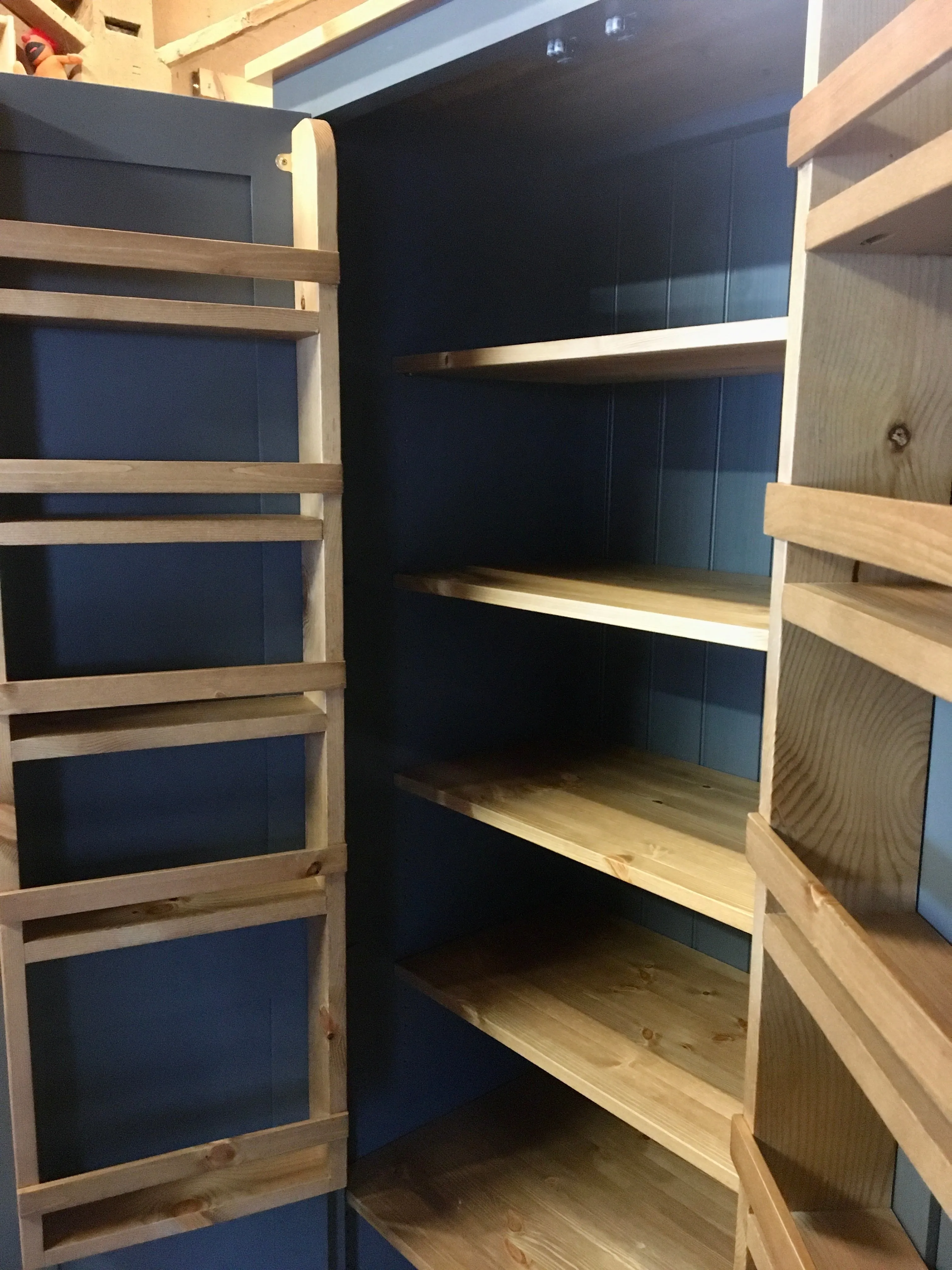 **Kitchen Larder Pantry Cupboard (50 cm Deep) - Fully Shelved with Spice Racks ALL SIZE VARIATIONS