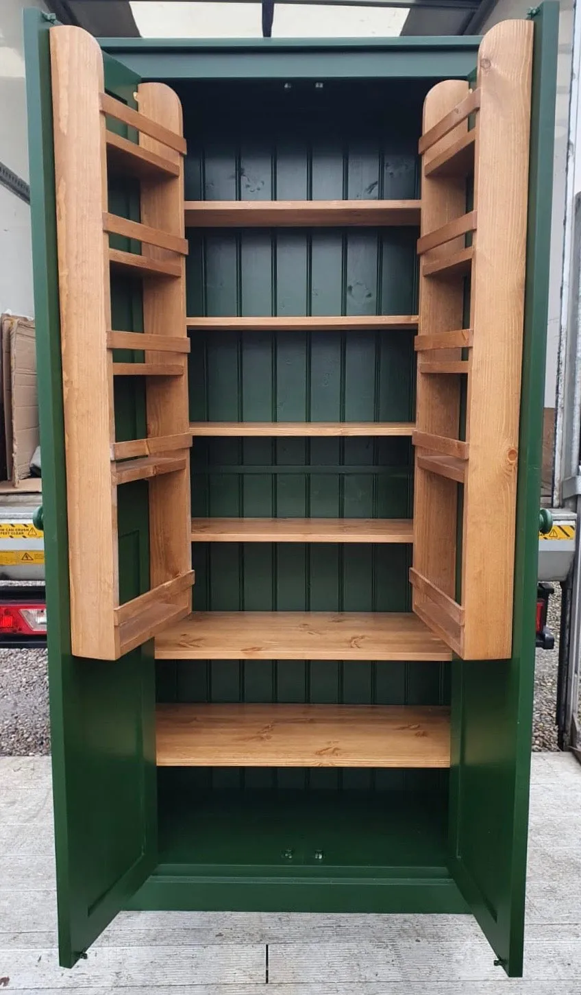 **Kitchen Larder Pantry Cupboard (50 cm Deep) - Fully Shelved with Spice Racks ALL SIZE VARIATIONS