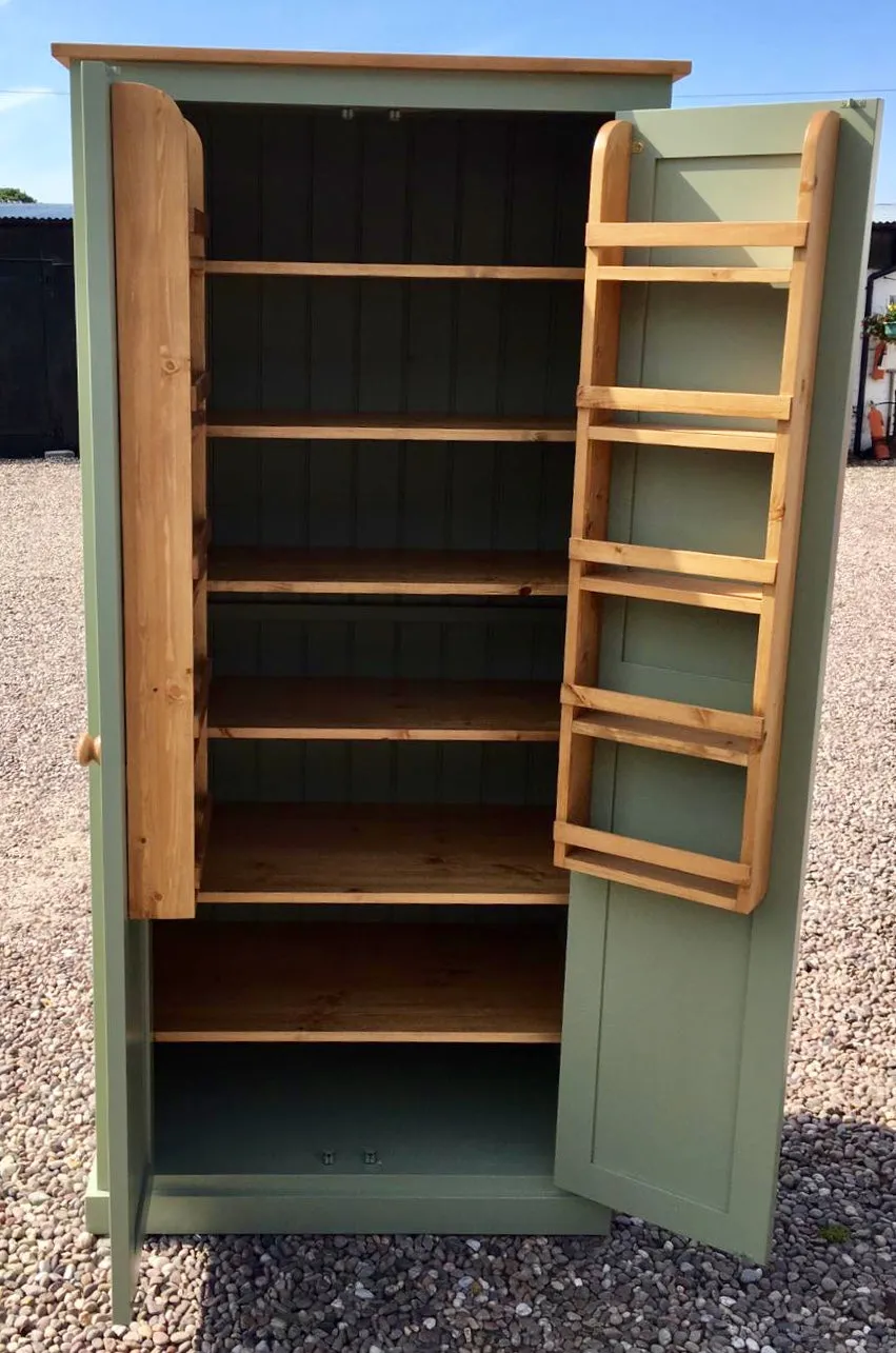 **Kitchen Larder Pantry Cupboard (50 cm Deep) - Fully Shelved with Spice Racks ALL SIZE VARIATIONS