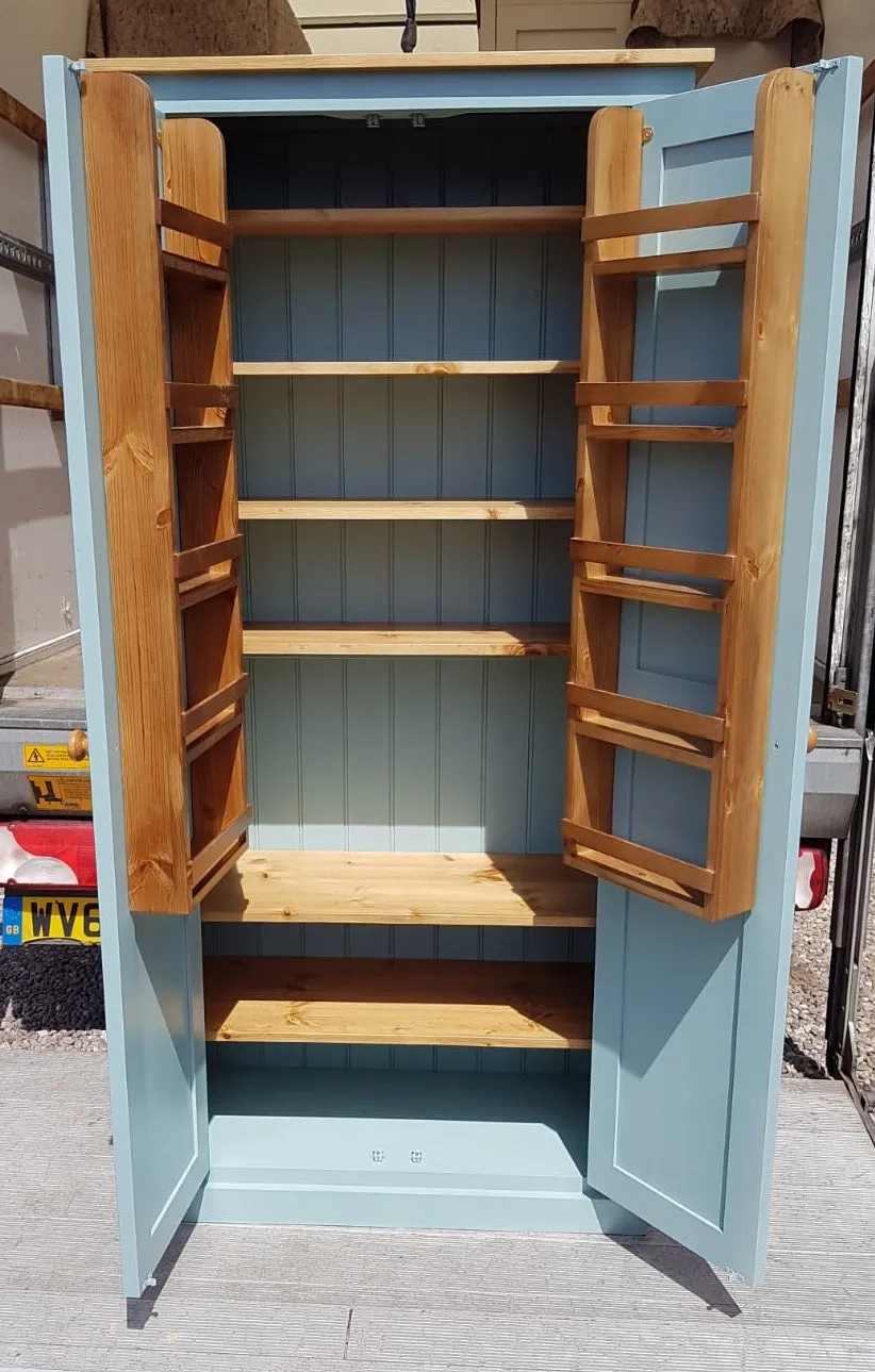 **Kitchen Larder Pantry Cupboard (50 cm Deep) - Fully Shelved with Spice Racks ALL SIZE VARIATIONS