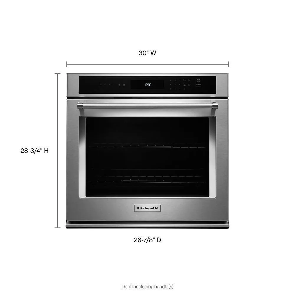 Kitchenaid KOST100ESS 30" Single Wall Oven with Even-Heat™ Thermal Bake/Broil