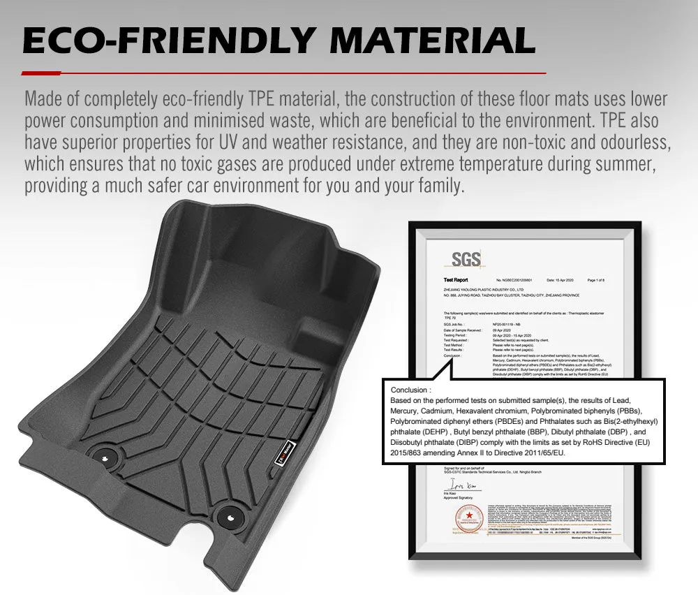 KIWI MASTER Car Floor Mats for Mitsubishi Triton MR 2019-Current Dual Cab
