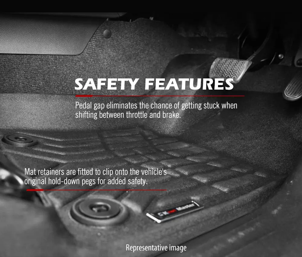 KIWI MASTER Car Floor Mats for Mitsubishi Triton MR 2019-Current Dual Cab