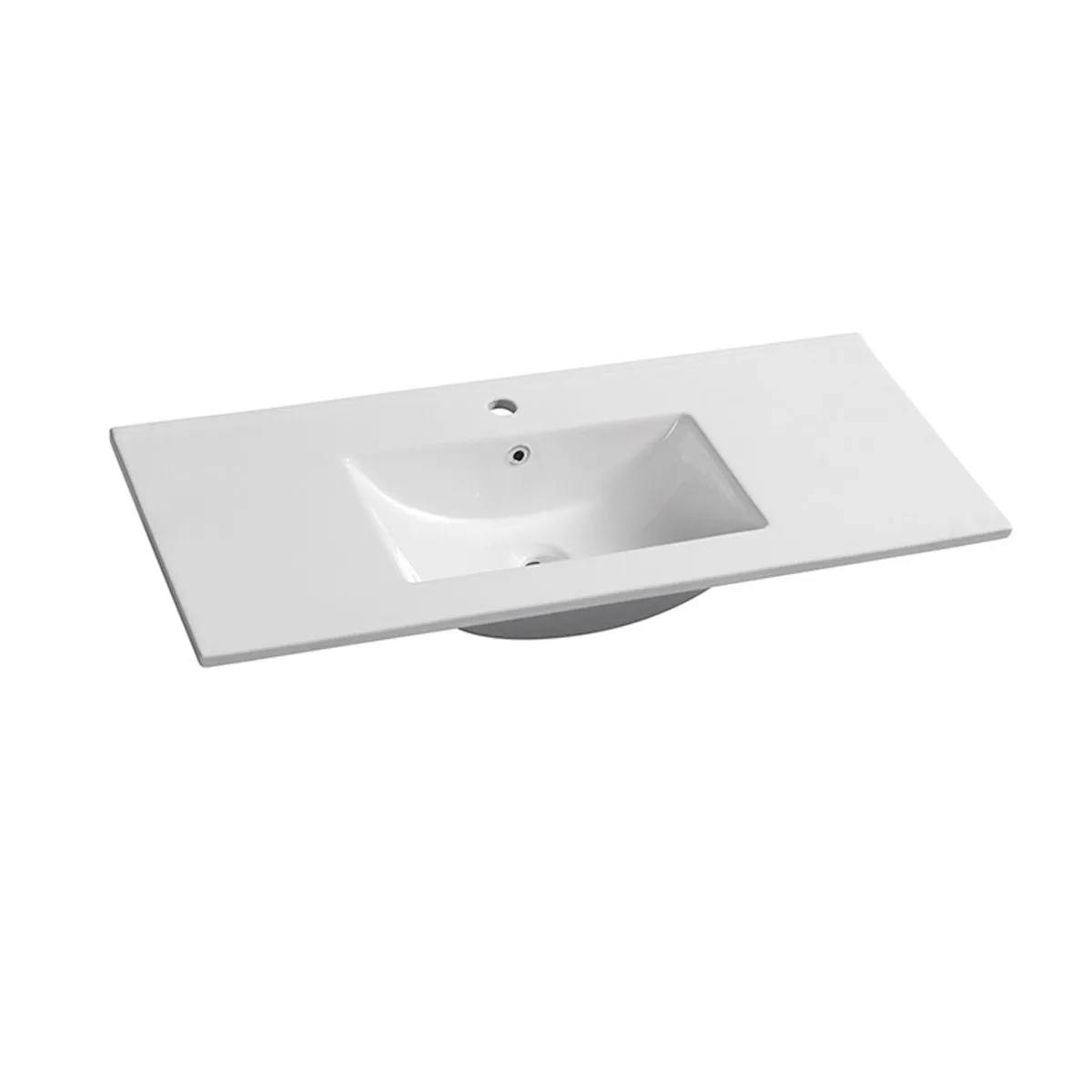 KRIS 1200mm Oak Timber Wall Hung Single Vanity   Ceramic Top