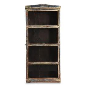 Large Painted Glass Wall Cabinet - Ca 1920