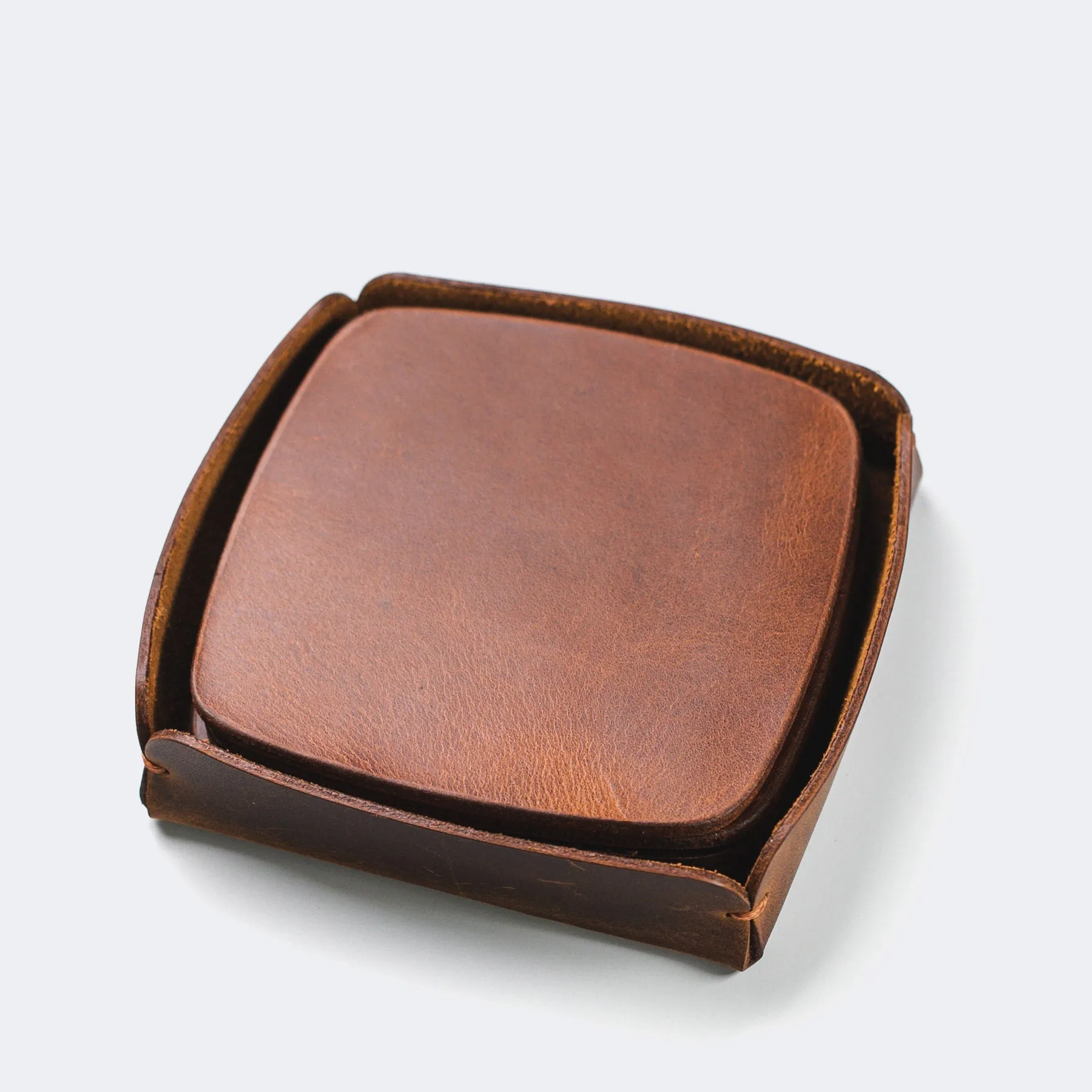 Leather Coaster Set of 5