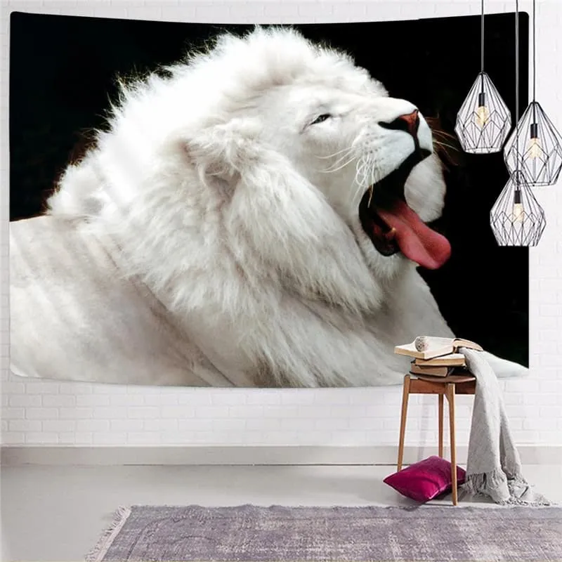 Lion Tapiz Animal Tapestries Anime Wall Tapestry Lovely Home Tapestrys Leisure Tenture Mandala