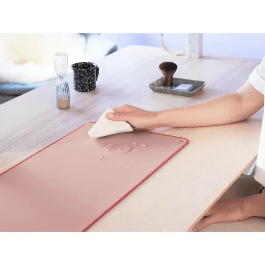 Logitech Desk Keyboard Mouse Pad Mat Anti-Slip Studio Rose Pink
