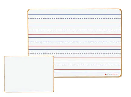 Magnetic Dry-Erase Boards (double-sided ruled/blank), Set of 5