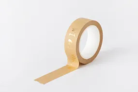 Masking Tape Gold Foil Lettering 15mm
