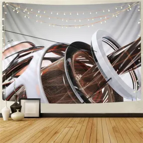 Metal Tapestry Engine Wall Tapestry Gear Tapestries Art Tenture Mandala