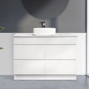 Mia 1200mm Freestanding Bathroom Vanity Single Bowl   Bliss Stone Top