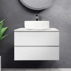 Mia 750mm Wall Hung Vanity   Luxe Stone Top