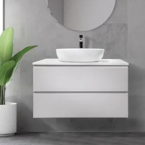 Mia 900mm Wall Hung Vanity   Bliss Stone Top