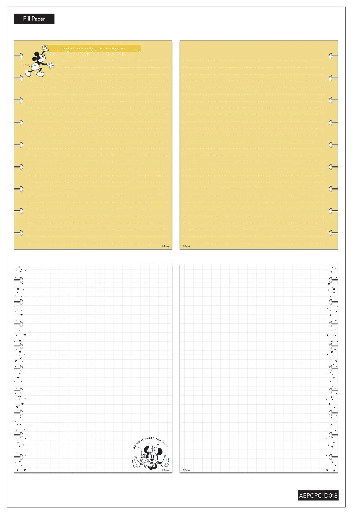 Mickey and Minnie Big Dreams Classic Planner Companion