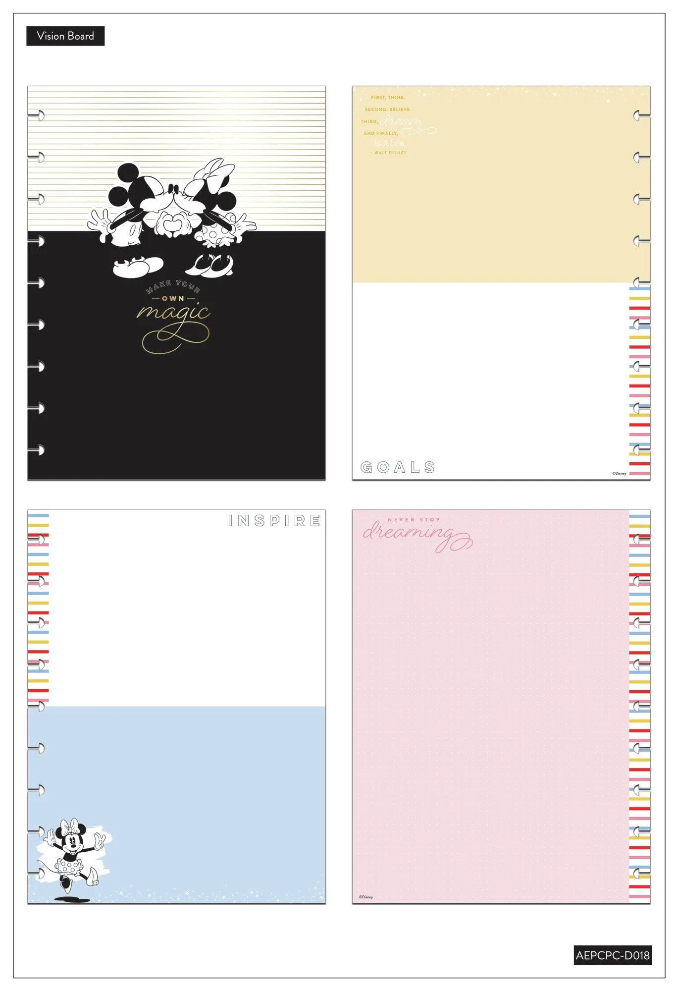 Mickey and Minnie Big Dreams Classic Planner Companion