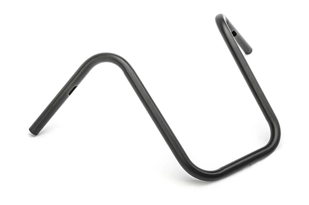 Narrow Ape 16 in. High Handlebars - 1 inch (25mm) Black - Highway Hawk H55-4031B